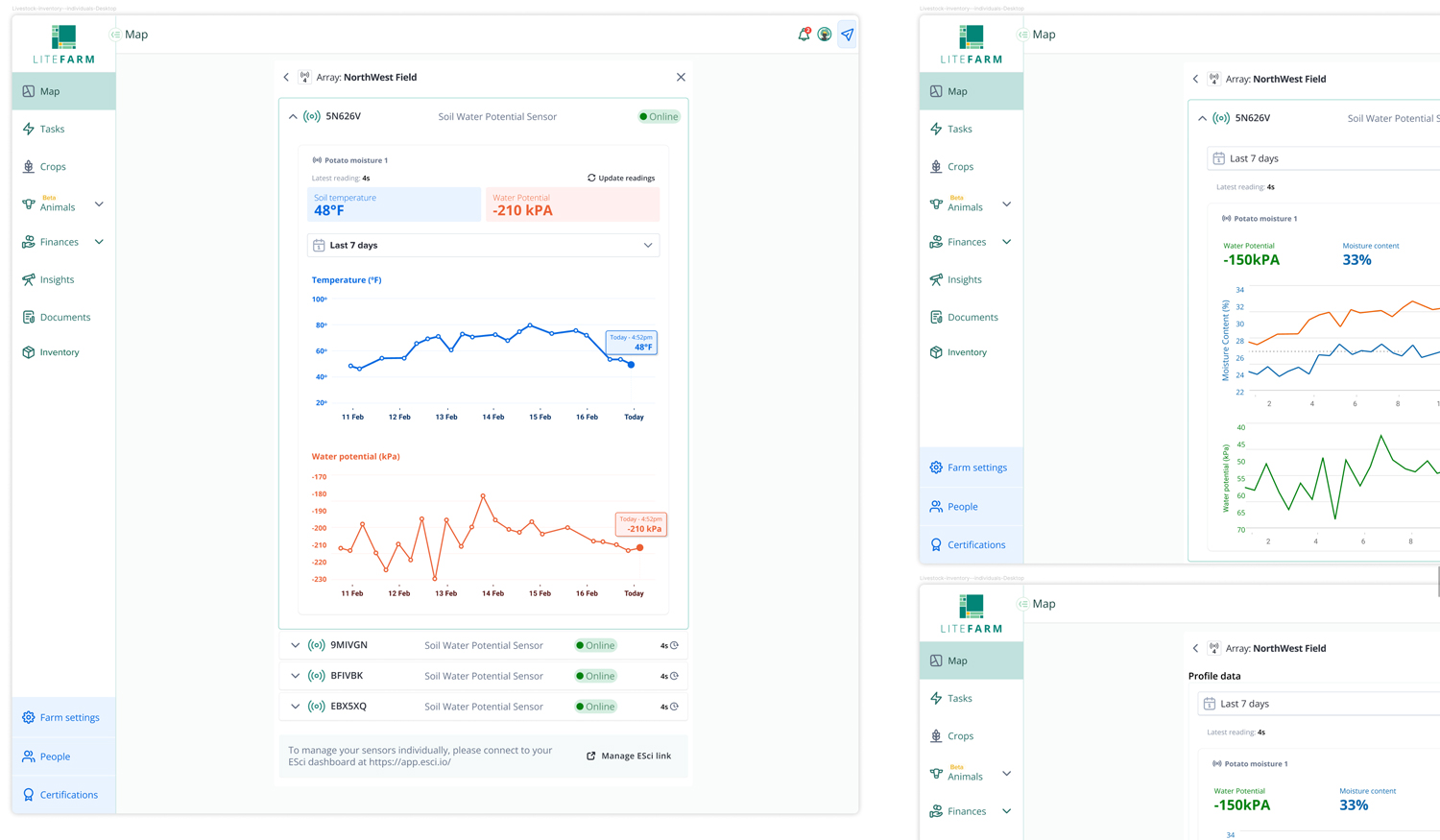 Final LiteFarm UI screens delivered